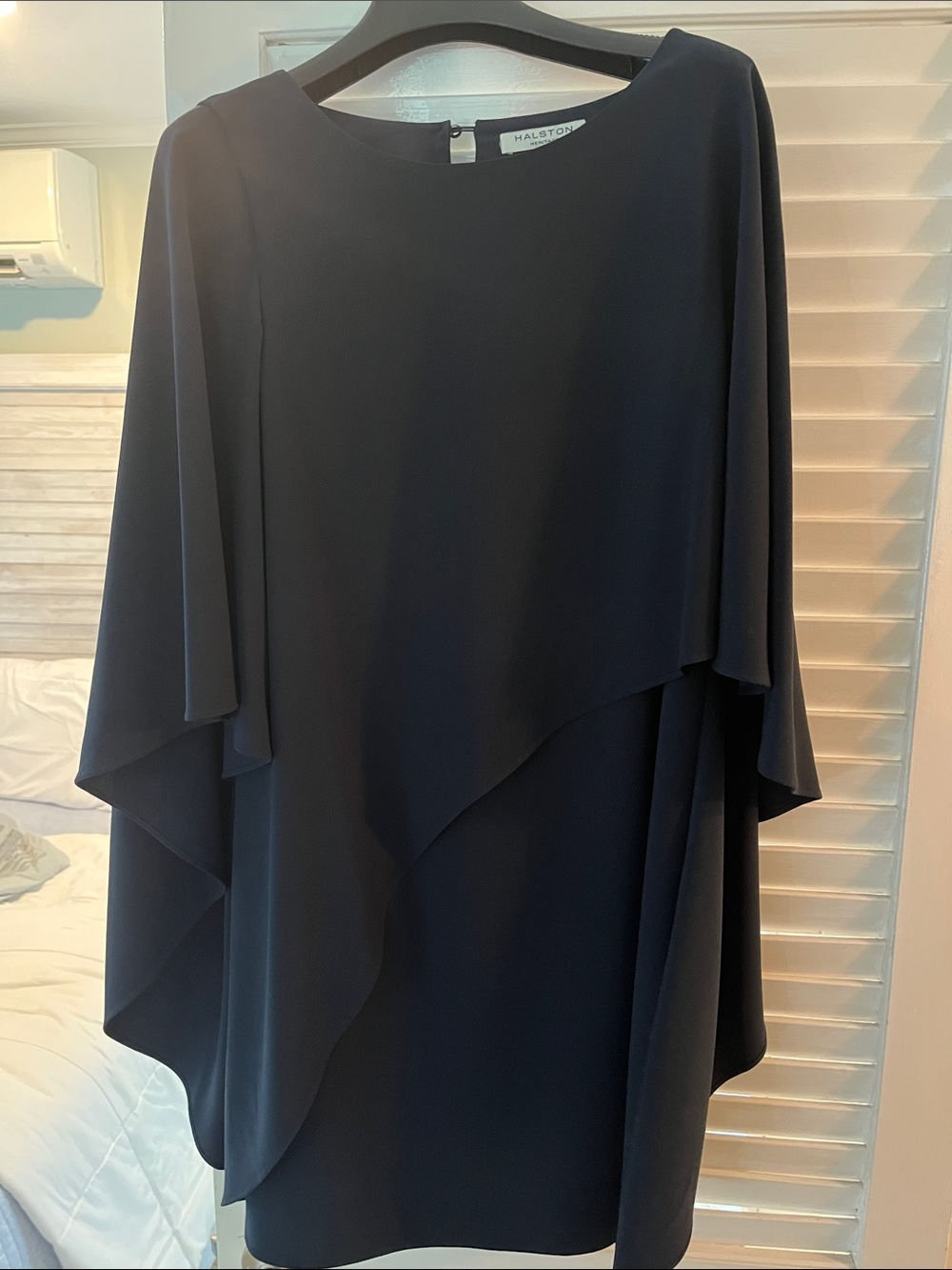 Halston Heritage Navy Blue Mini Dress